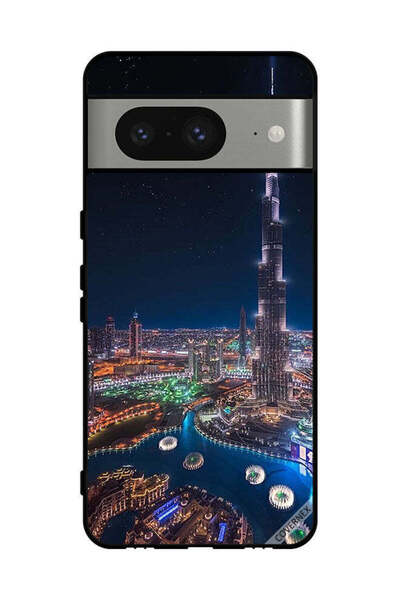 Covernex غطاء حماية لهاتف جوجل بيكسل 8 - منظر ليلي لوسط المدينة
