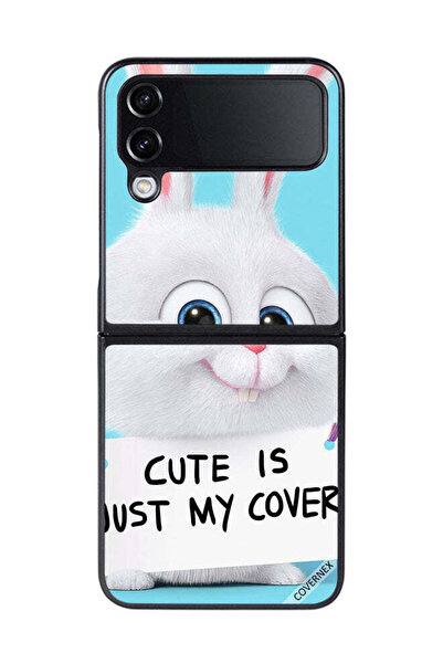 Covernex غطاء حماية لهاتف سامسونج جالاكسي زد فليب 4 - أرنب لطيف هو مجرد غطاء ...