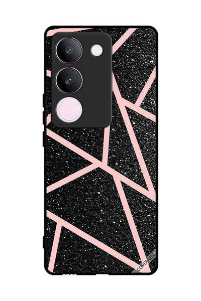 Covernex غطاء حماية لهاتف فيفو S17 بنقشة بريقات ومسارات