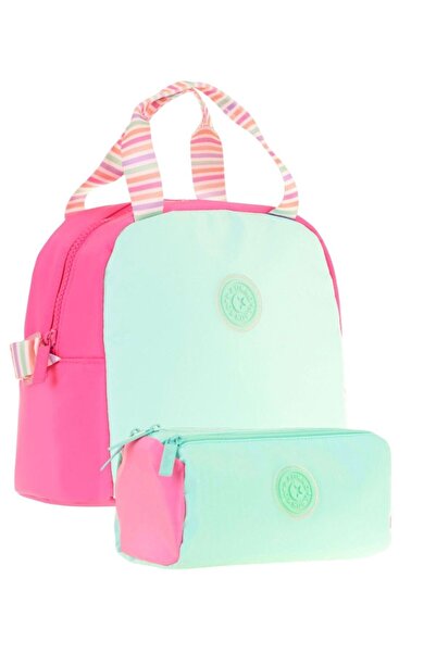 KAUKKO Set cutie de prânz pentru fete Quick (K9065) și suport pentru stilou (K2701)