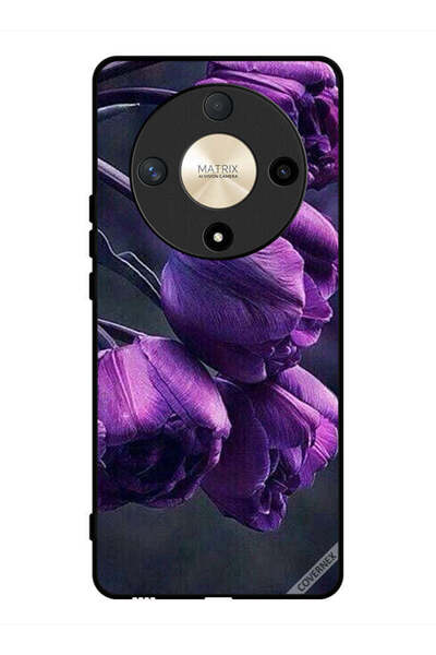 Covernex غطاء حماية لهاتف Honor X9b - زهور داكنة