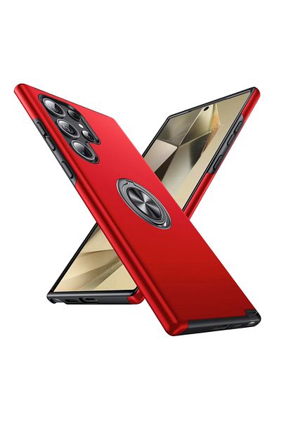 TYBO Protective case for Samsung Galaxy S24 Ultra, Hybrid Shockproof, 360 Rotating Ring Bumper