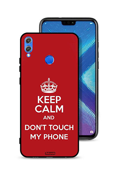 Tolwak غطاء حماية لهاتف Honor 8X حافظ على هدوئك ولا تلمس هاتفي