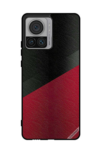 Covernex غطاء حماية لهاتف موتورولا موتو X30 برو بنقشة جلد