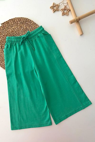 Minigimin Cicileri My Mini's Cicileri 7-14 Years Old Boy's Oversized Suit with Shorts Details - Green