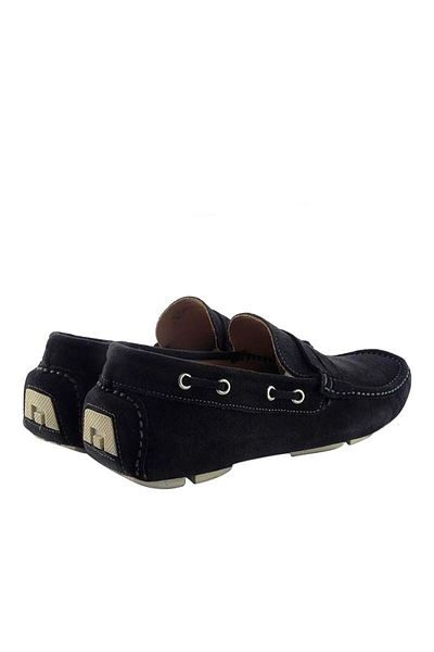 ZAZAMAG Men's Black Suede Genuine Leather Loafer