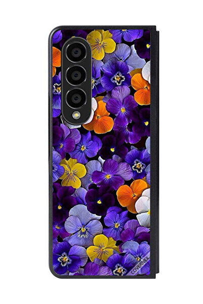 Covernex غطاء حماية لهاتف سامسونج جالاكسي زد فولد 4 بنقشة زهور صغيرة