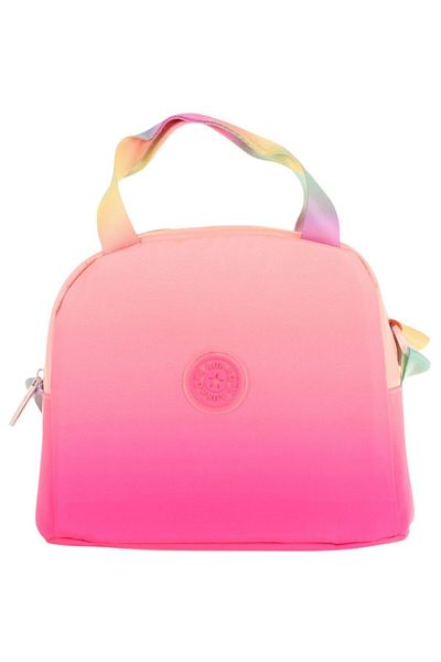 KAUKKO Salmon Pink Color Transitional Lunch Box for Girls (Thermal Insulated) (K9075)