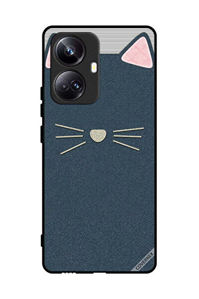 Covernex غطاء حماية لهاتف Realme 10 Pro Plus بنمط جلد قطة