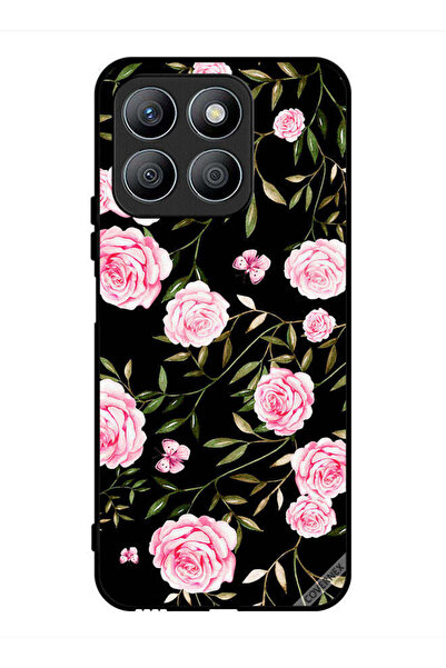 Covernex غطاء حماية لهاتف Honor X8b وردي في باقات من الأوراق الصغيرة