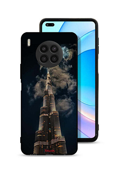 Tolwak غطاء حماية لهاتف Honor 50 Lite برج خليفة في الليل