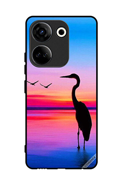 Covernex غطاء حماية لهاتف تكنو كامون 20 - شوكة وطيور