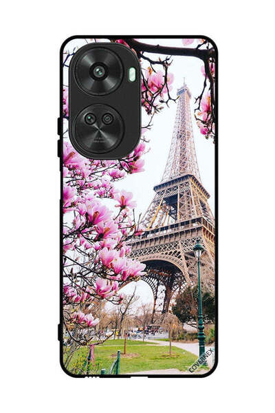 Covernex غطاء حماية لهاتف هواوي نوفا 11 SE - زهور وبرج إيفل