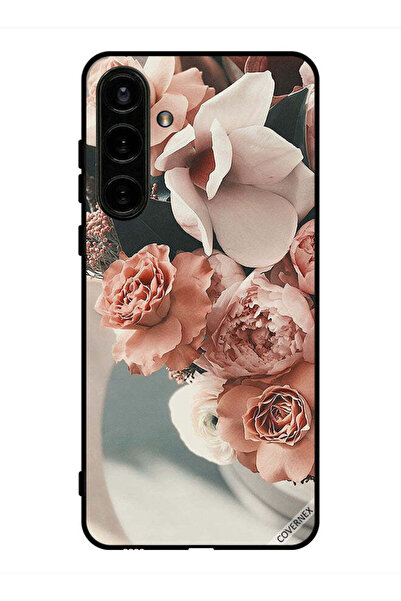 Covernex غطاء حماية لهاتف سامسونج جالكسي S24 بباقة من أزهار الخوخ الجميلة