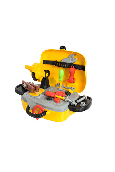 Activity Set 31 scule atelier si accesorii jucarie in cutie tip autobuz