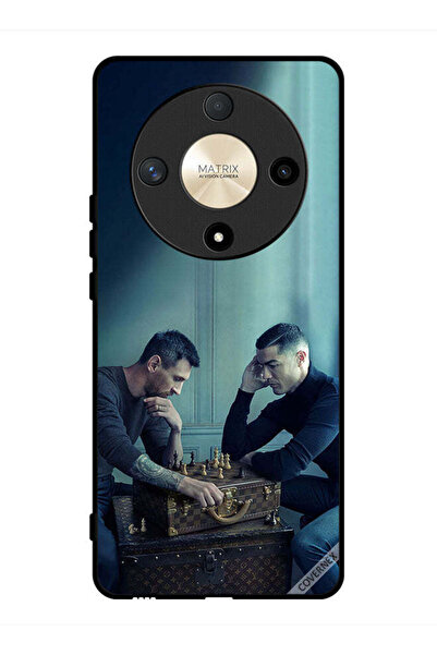 Covernex غطاء حماية لهاتف Honor X9b ميسي ضد رونالدو يلعبان الشطرنج