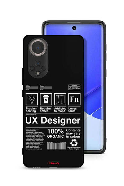 Tolwak غطاء حماية لهاتف Honor 50، ملصق مصمم تجربة المستخدم