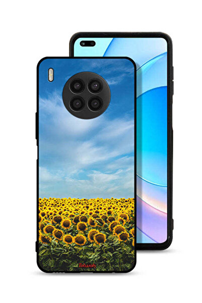 Tolwak غطاء حماية لهاتف Honor 50 Lite بطبعة عباد الشمس تحت السماء