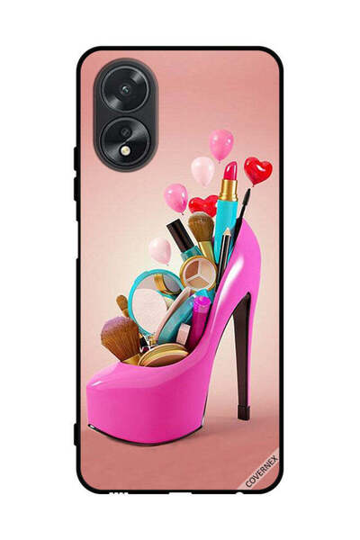Covernex Protective Case Cover For Oppo A38 Shoe With Makeup Items