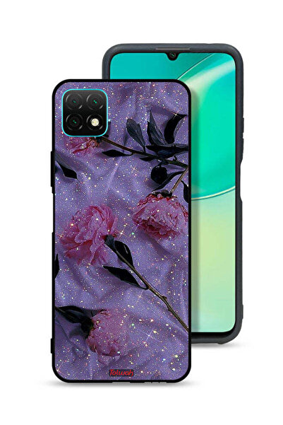 Tolwak غطاء حماية لهاتف هواوي نوفا Y60 بنقشة ورود لامعة