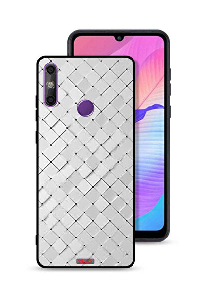 Tolwak Huawei Enjoy 20e Protective Case Cover Tiles Texture