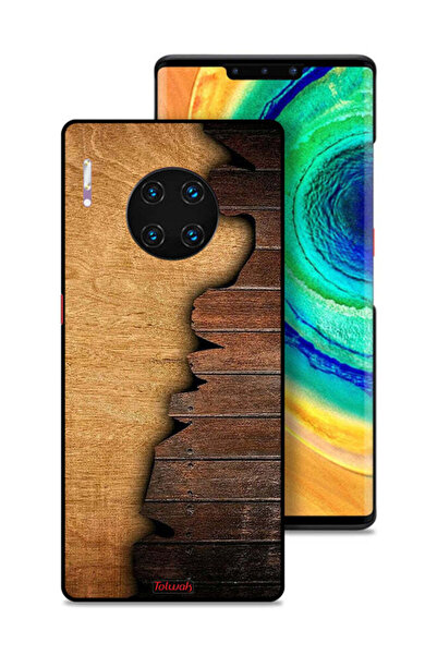 Tolwak غطاء حماية لهاتف هواوي ميت 30 برو بنمط خشبي عتيق