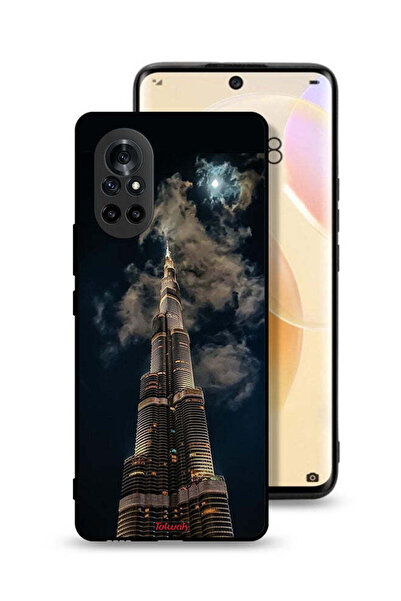 Tolwak Huawei nova 8 Protective Case Cover Burj Khalifa In Night