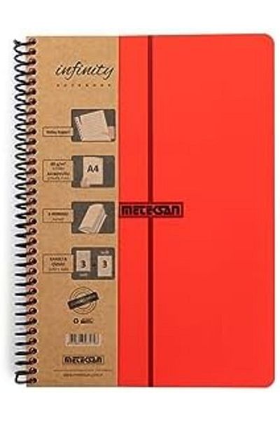 Mena Rise Diyar-Ifırsatshop Infinity Primary Series, A4, 6 Subjects (3 Squares, 3 Lines) 180 Sheets Pp Cover
