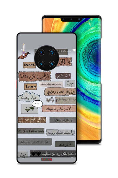 Tolwak غطاء حماية لهاتف هواوي ميت 30 إي برو 5G بعبارات حب عربية