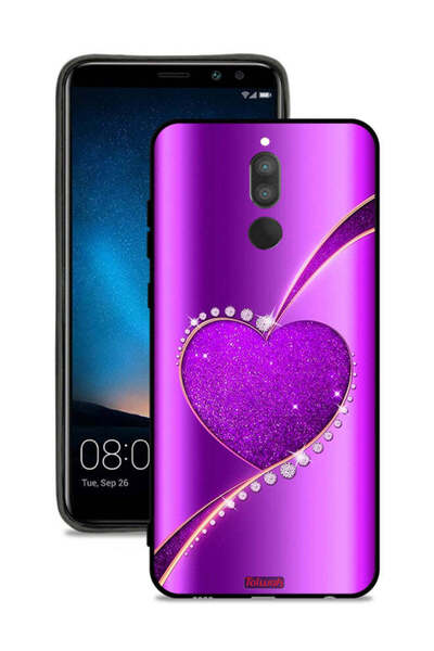 Tolwak غطاء حماية لهاتف هواوي ميت 10 لايت بتصميم قلب لامع