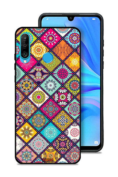 Tolwak غطاء حماية لهاتف هواوي P30 لايت بنمط مربعات ماندالا