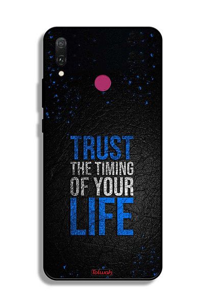 Tolwak Huawei Y9 (2019) Protective Case Cover Trust The Timing Of Your Life