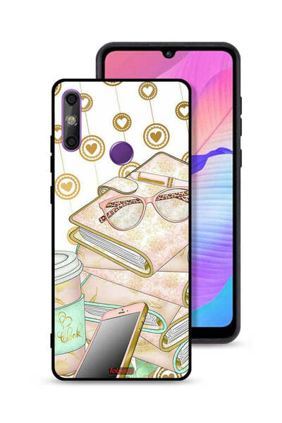 Tolwak غطاء حماية لهاتف هواوي إنجوي 20e بتصميم نظارات على الكتب