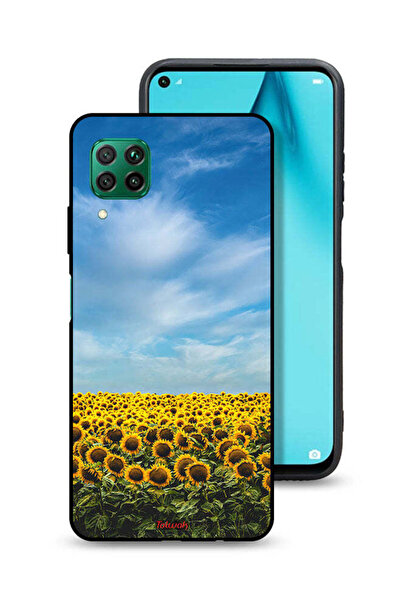 Tolwak غطاء حماية لهاتف هواوي بي 40 لايت 4G بطبعة عباد الشمس تحت السماء