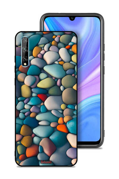 Tolwak غطاء حماية لهاتف هواوي بي سمارت إس بنقشة أحجار تجريدية