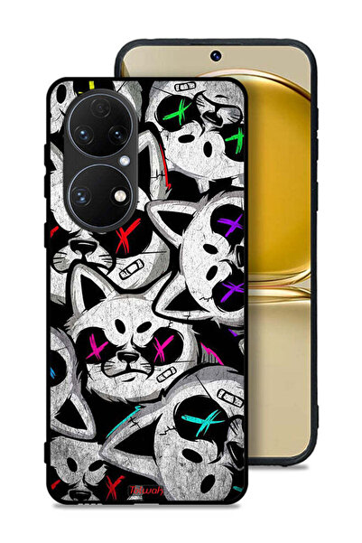 Tolwak غطاء حماية لهاتف هواوي P50E بنقشة قطط مارشميلو