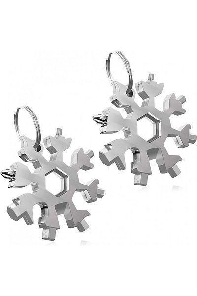 Shengruili Set of 2 Shengruili DIY multi-function tools, stainless steel, silver, 6 x 6 cm