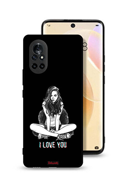 Tolwak غطاء حماية لهاتف هواوي نوفا 8 بطبعة "أحبك"