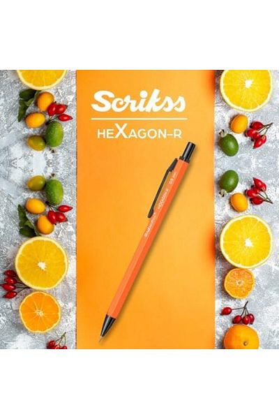 Mena Rise Sirinshop Office Hexagonr Mechanical Pencil Orange 0.5 mm 1108107