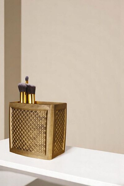 Evene Organizer μακιγιάζ Θήκη για πινέλο μακιγιάζ Organizer Organizer Χρυσό Αντίκα Χρώμα Μοντέλο 92