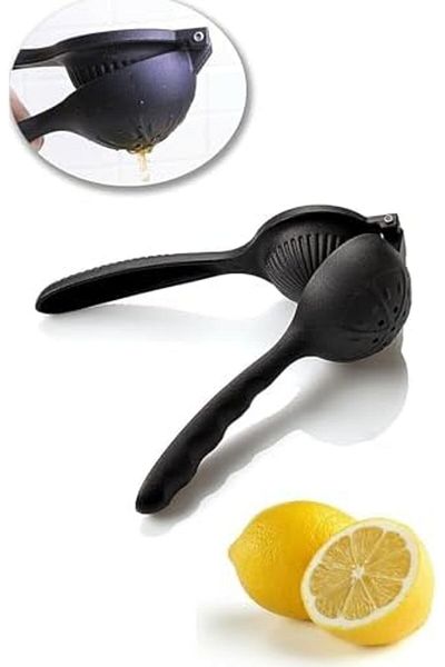 Mena Rise Şirinshop Manual Lemon Squeezer, Black Cast Metal, Handheld 1108107