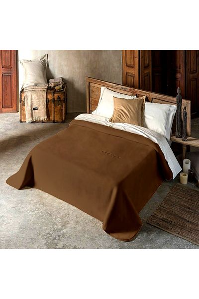ROCHAS Plain blanket, Rochas brand, made in Spain (for two people, 220 x 240)