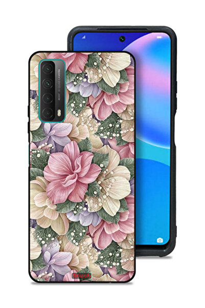 Tolwak غطاء حماية لهاتف هواوي بي سمارت (2021) عالي الوضوح مزين بالزهور
