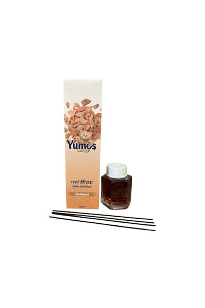 Yumoş Room Fragrance with Sticks Yumos, 120 ml, Sandalwood Aroma