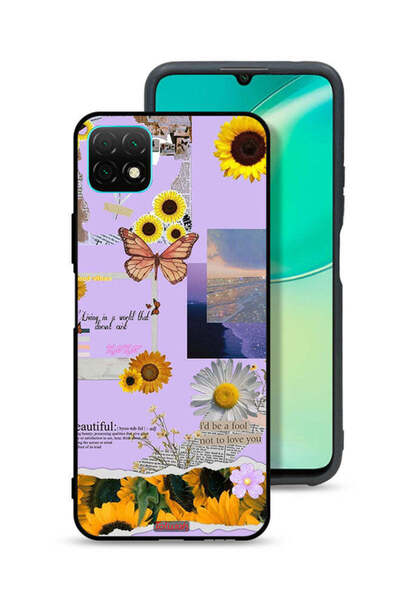 Tolwak غطاء حماية لهاتف هواوي نوفا Y60 بملصقات عباد الشمس الجميلة