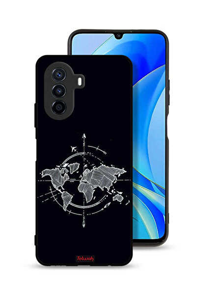 Tolwak غطاء حماية لهاتف هواوي نوفا Y70 برسومات البوصلة