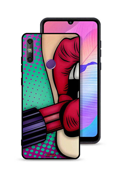 Tolwak غطاء حماية لهاتف هواوي إنجوي 20e أحمر شفاه