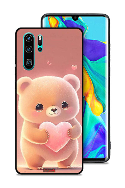 Tolwak غطاء حماية لهاتف هواوي P30 Pro باندا صغير لطيف يحمل قلبًا