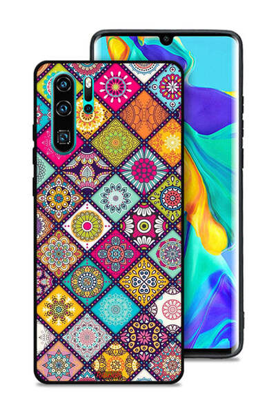 Tolwak غطاء حماية لهاتف هواوي P30 Pro بنمط مربعات ماندالا