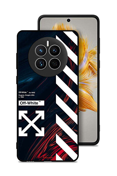 Tolwak Huawei Mate 50 Protective Case Cover Off White Sticker